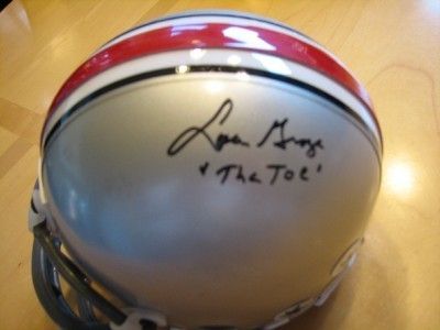 Lou Groza The Toe Signed Buckeyes Riddell Mini Helmet JSA