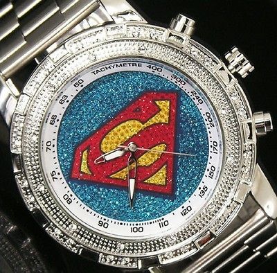 new superman silver premium fashion watch 1pcs from korea south