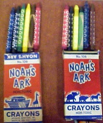 vintage artcolor noah s ark crayons 