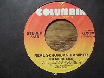 neal schon jan hammer no more lies 45 rpm time