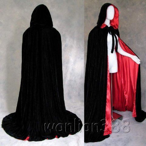 New stock Hooded Cloak Coat MEDIEVAL Renaissanc​e Cape Shawl Free