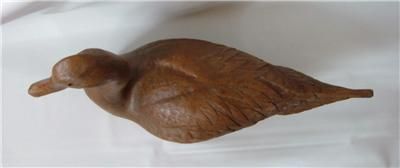  Decoy Hand Carved Figurine Resin Signed Carl Huff Harkers Island NC