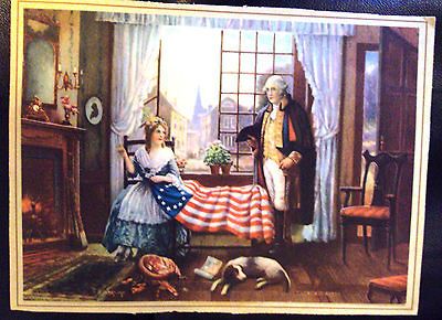  Washington; 1776 Birth of the Flag  (Edward) Percy Moran RARE