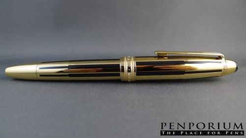 Montblanc Legrand Gold Black Solitaire Fountain Pen Med