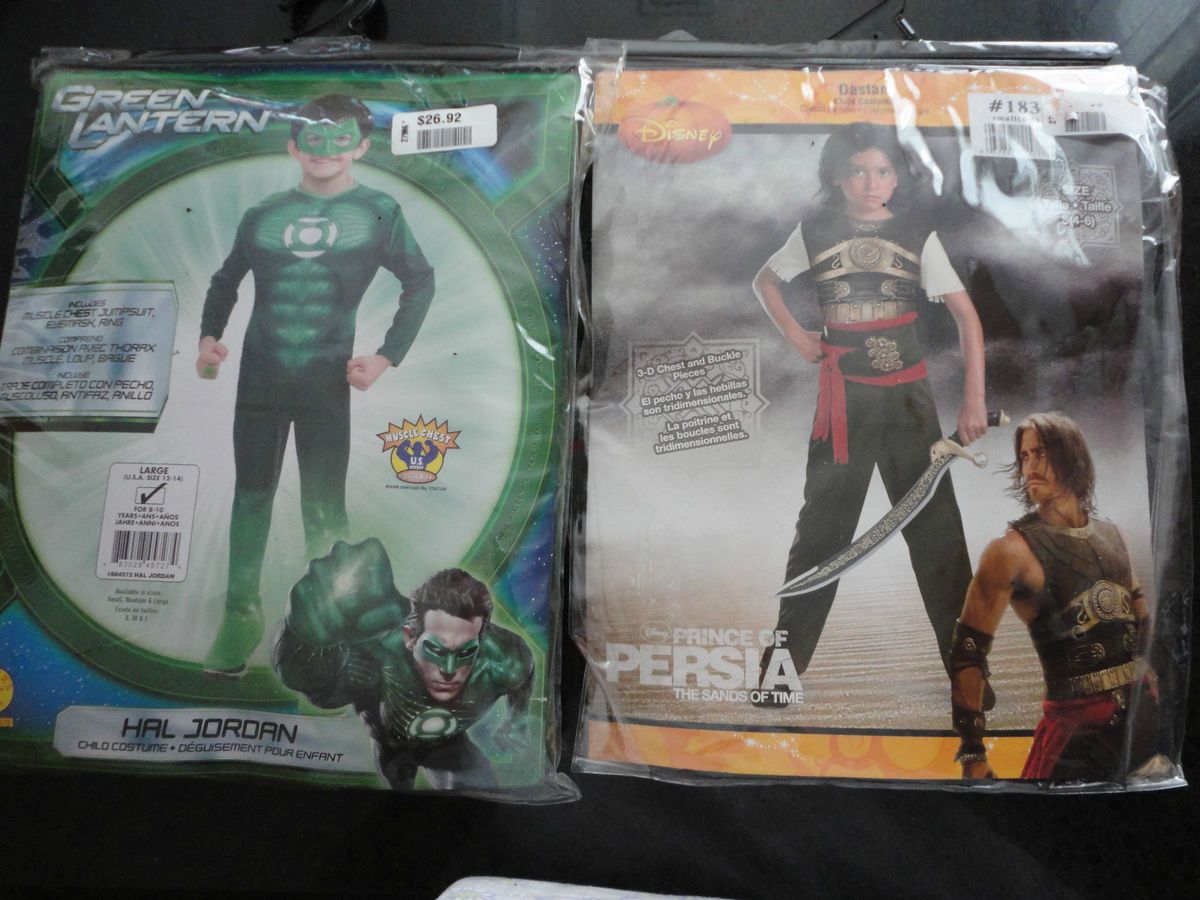 Green Lantern Hal Prince of Persia Dastan Children Boys Halloween