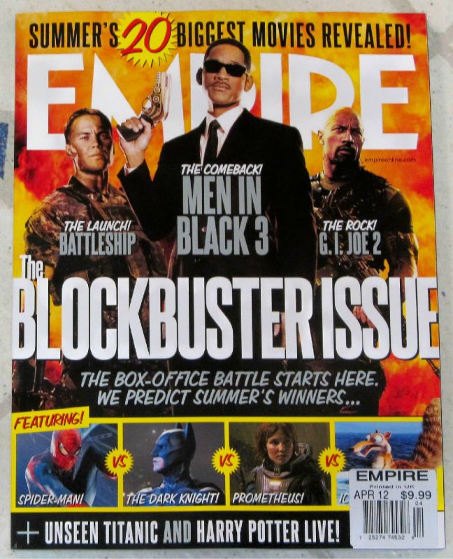  2012 Blockbuster Issue Battleship Unseen Titanic Harry Potter