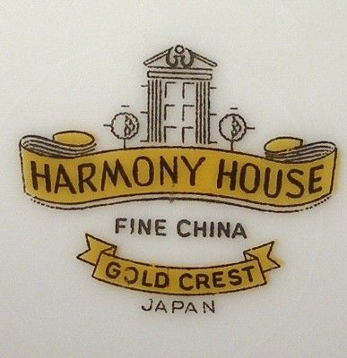 HARMONY HOUSE china GOLD CREST Cup & Saucer Set