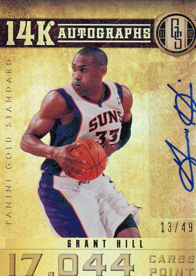 2011 12 Gold Standard Grant Hill Auto 14k 13 49