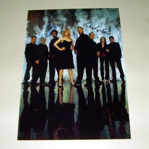 CSI Las Vegas Cast X2 PP Signed Poster 12x8 Grissom