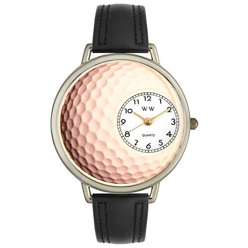 Golf Lover Watch Silver Sports Golfers PGA Green Ball