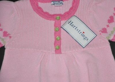 Hartstrings Girls Pink Knit Sweater Dress New Size 6 6X