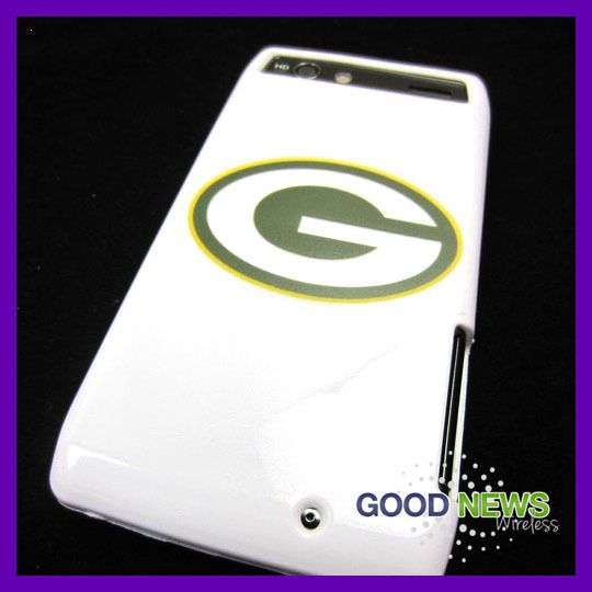 Verizon Motorola Droid RAZR Maxx Green Bay Packers Rubber Skin Case