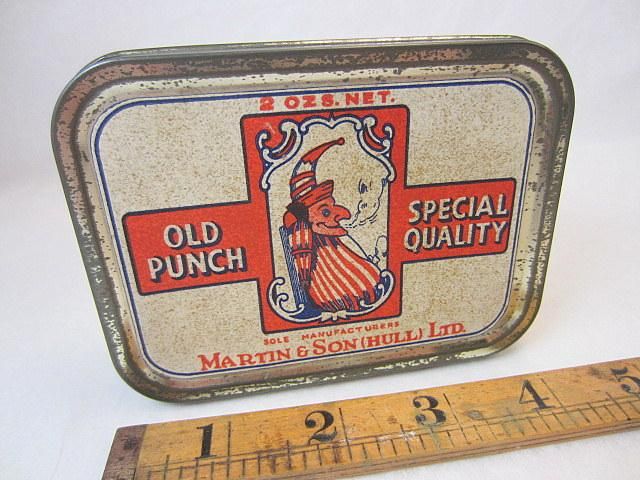 Martin Son Hull Punch Judy Tobacco Tin Empty C1930s