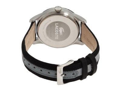  Advantage Black and Gray Grosgrain Fabric Mens Watch 2010613