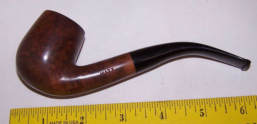 Vintage Hardwickes Matt Bent Smoking Pipe