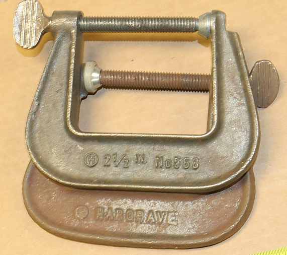 Hargrave no. 568 2.5 c clamps for metal manufacturing & rework for