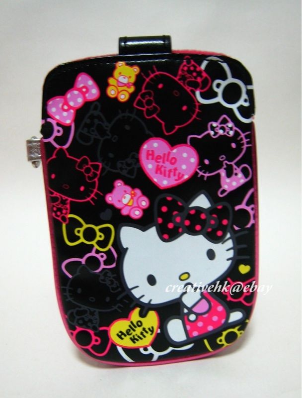 description sanrio hello kitty black mobile cell phone digital camera