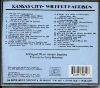 wilbert harrison kansas city cd new 22 tracks