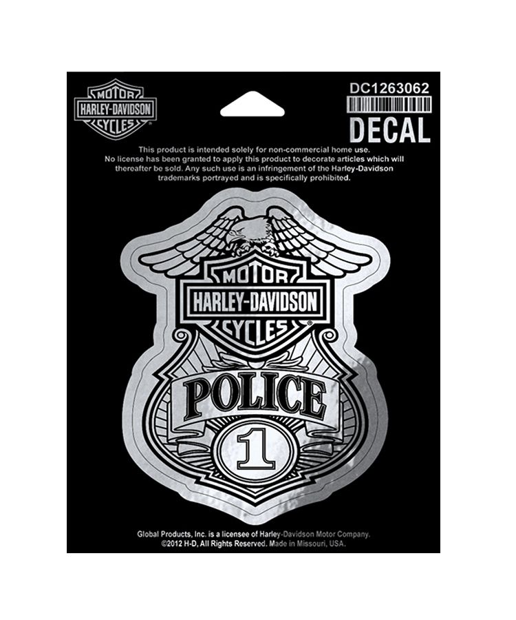 harley davidson police decal