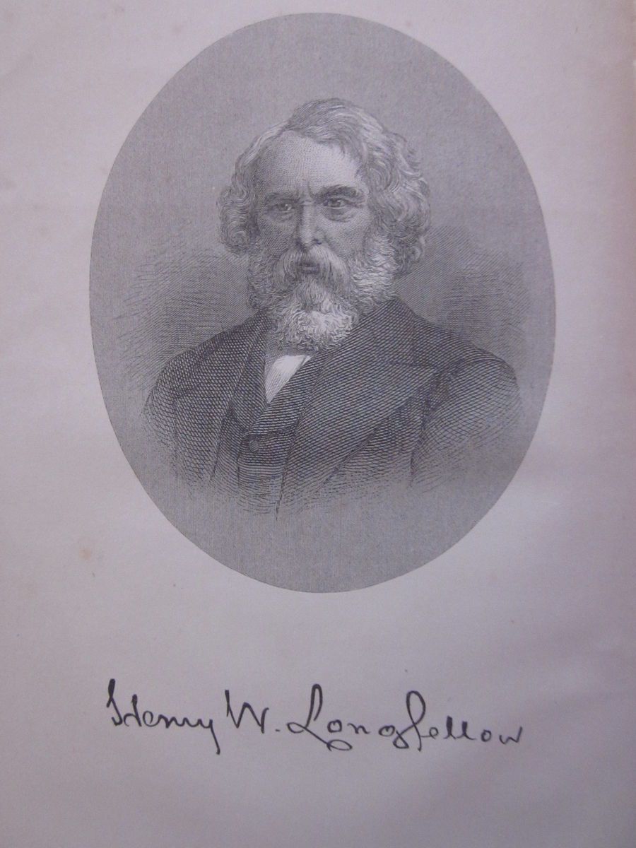 1892 The Poetical Works of Henry Wadsworth Longfellow Antique RARE