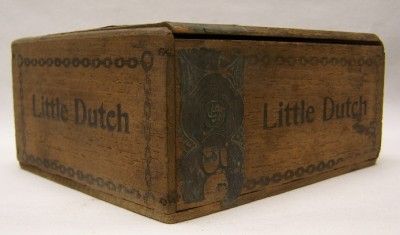 vintage wood cigar box little dutch j c hauer sons