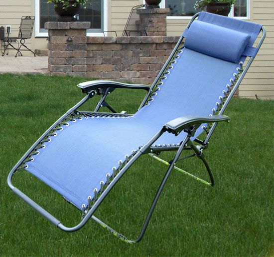 Zero Gravity Recliner Lounge Patio Pool Chair 3 Colors