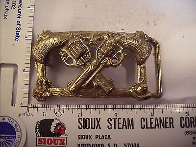 western guns pistols revolvers vintage belt buckle bb74