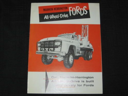 1960 Marmon Herrington AWD Ford Trucks Sales Brochure