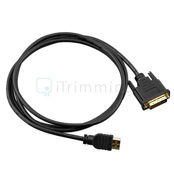 8M 6ft Gold 24 1 DVI D Male to Male HDMI Cable for HDTV HD