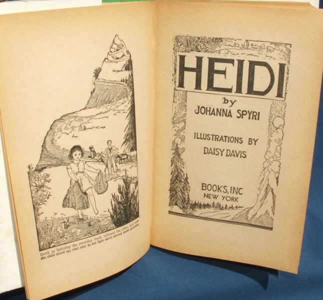 1939 heidi book johanna spyri hard cover with jacket 253