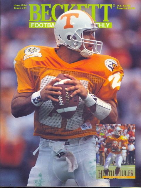 1994 Beckett Football Magazine Heath Shuler Redskins