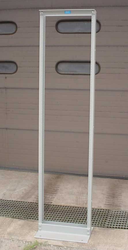 Harris Dracon 19 Aluminum Free Standing Open 2 Post Rack 7 High