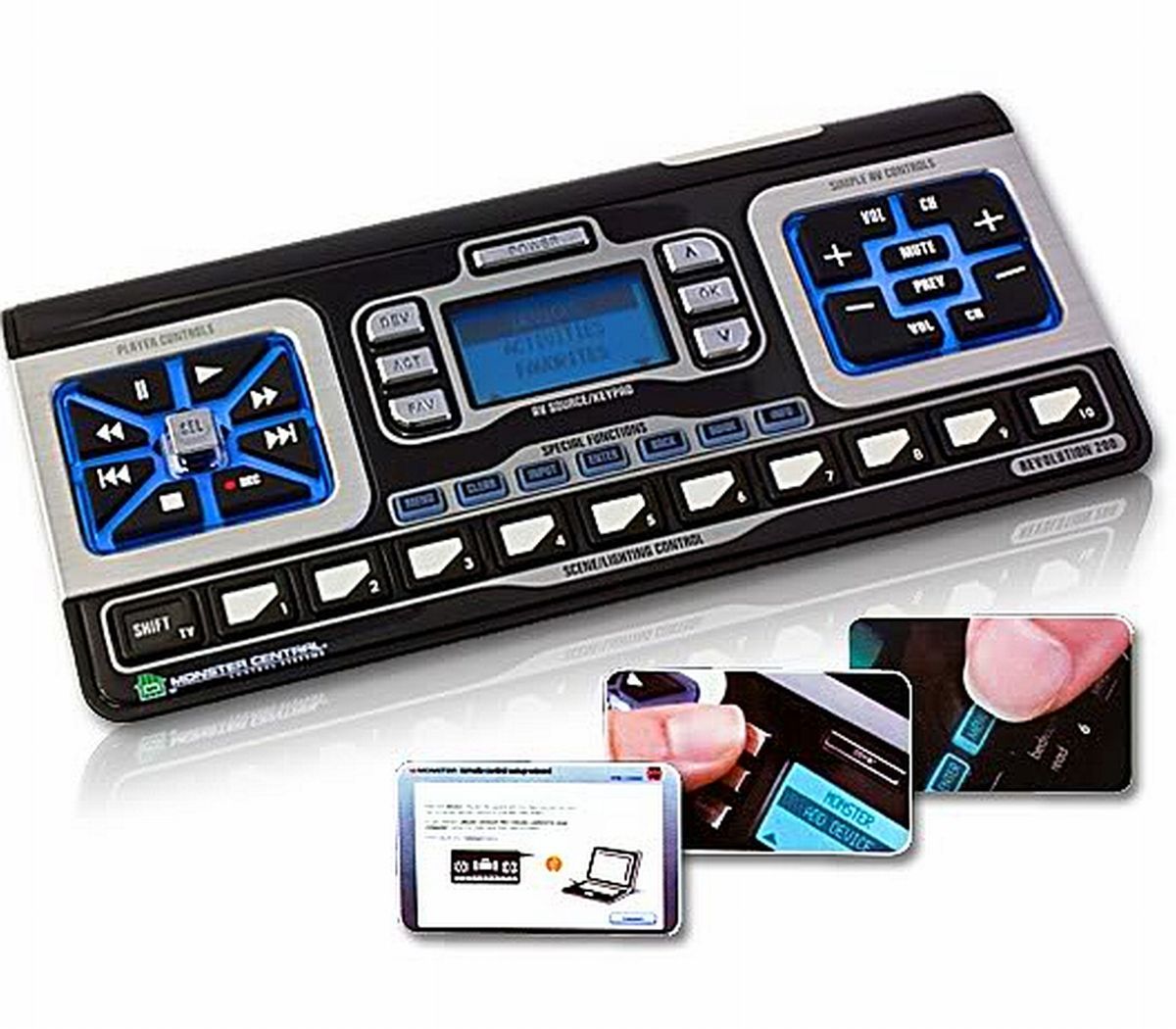   AVL 200 Universal Home Theater Lighting System Remote Control Screen