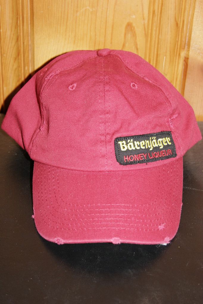 Red Baseball Cap Barenjager Honey Liqueur Collectible