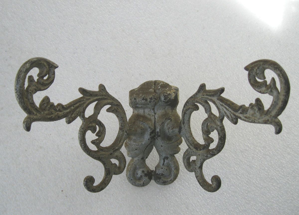  Antique Victorian Cast Iron Double Hall Hat Coat Tree Hook