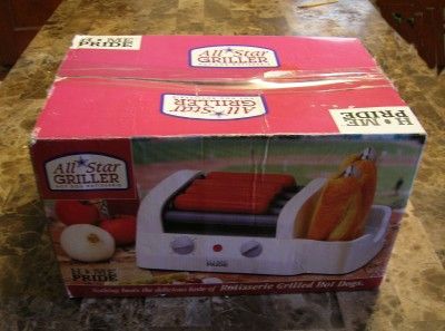 New Home Pride Ballpark Hot Dog Rotisserie Griller Bun Warmer TF211