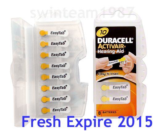 Duracell Hearing Aid Batteries Size 10 New Pack 40 Pcs