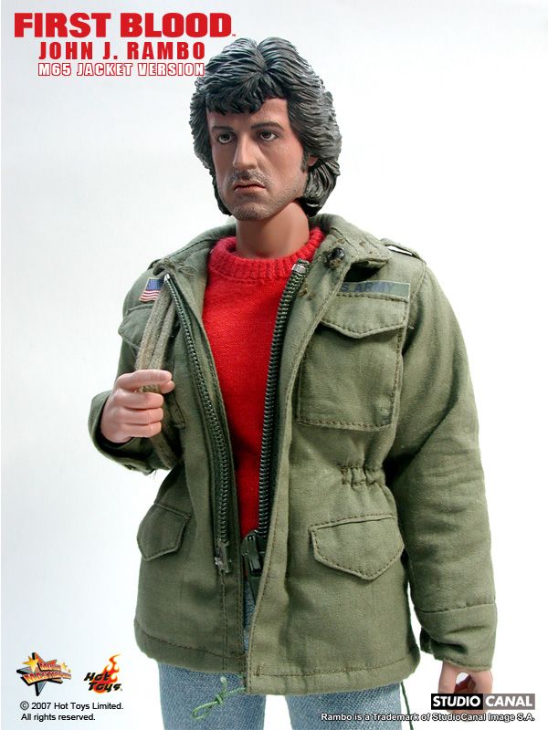 Hot Toys MMS First Blood Rambo M65 Jacket Version New