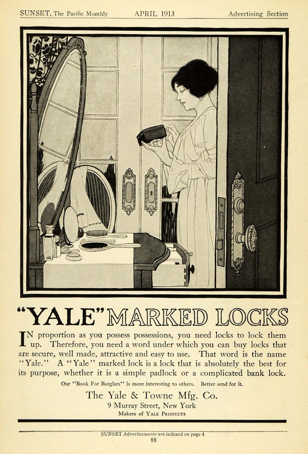  Yale Towne Marked Locks Household Appliances 9 Murray Street New York