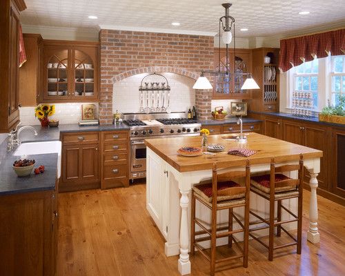 60 Black Kitchen Island with butcher block top  smart trays,