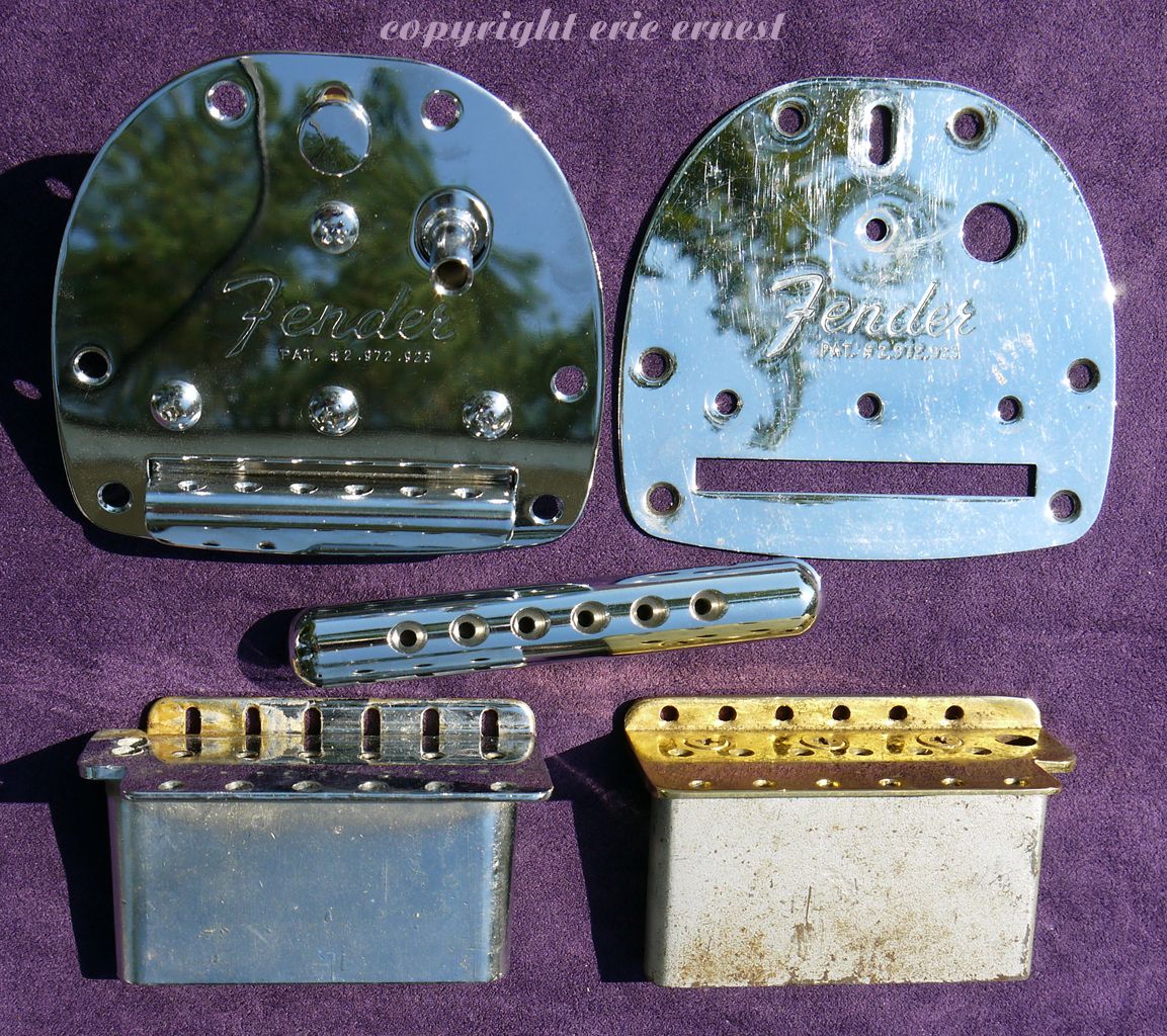  Recent Fender Guitar Part Lot Tremolo Bridge Stratocaster Jazz