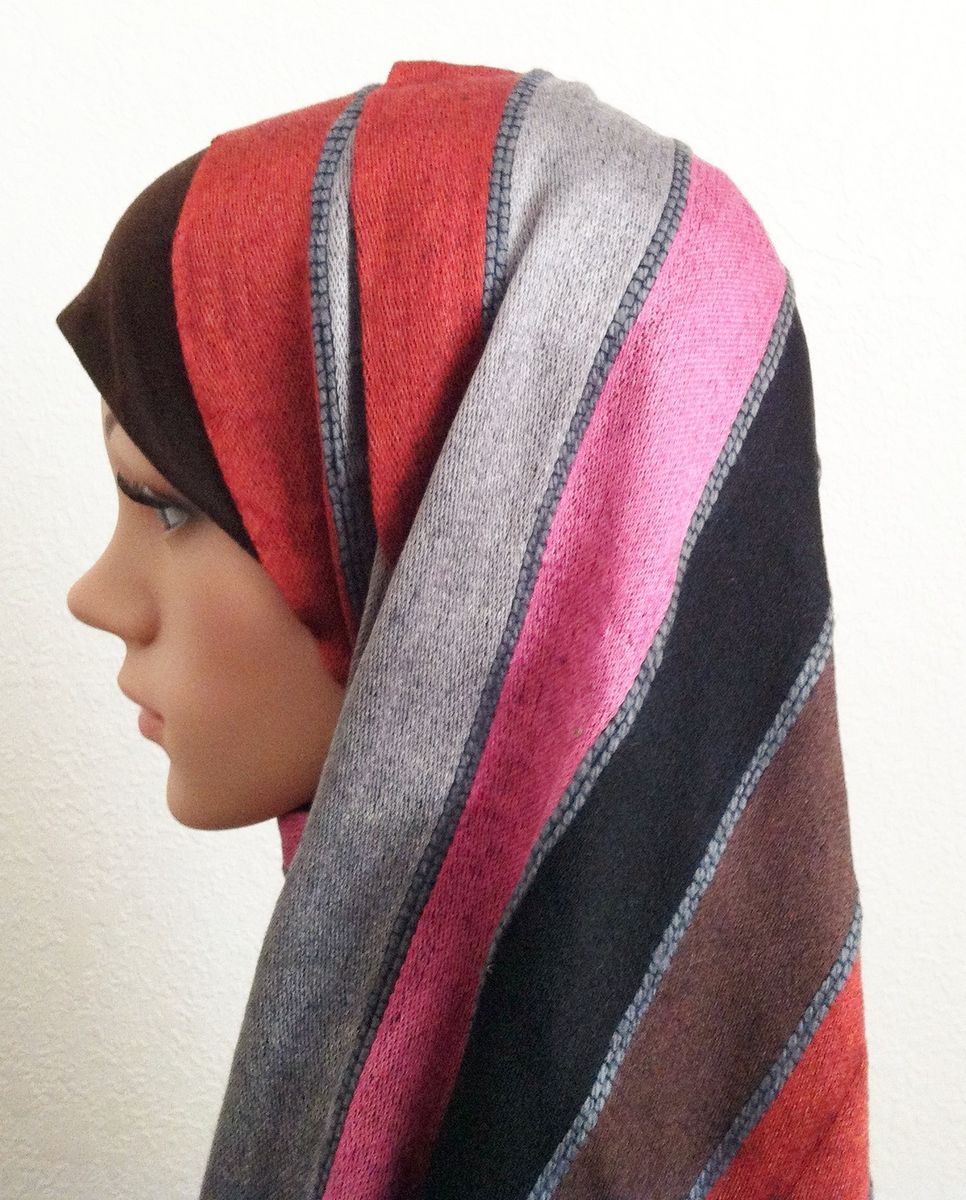  Pink Fall Pashmina Hijab