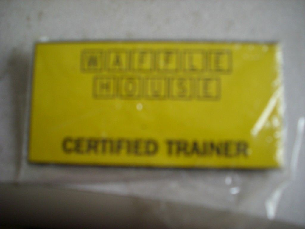 Waffle House Certified Trainer Name Tag