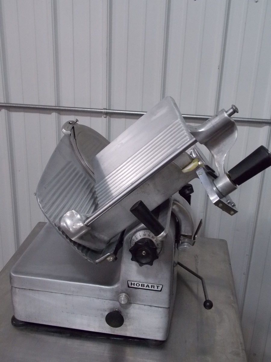 HOBART 1712 AUTOMATIC MEAT CHEESE SLICER WITH SHARPENING STONES