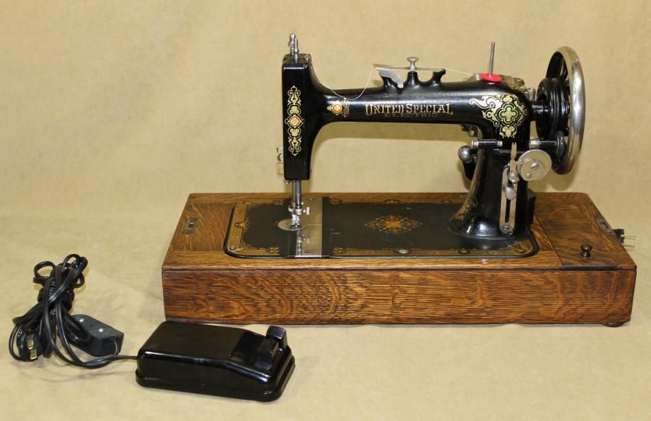   United Special Electric New Home Sewing Machine w Hamilton Motor NR