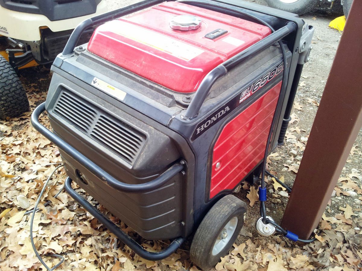 Used Honda EU6500IS Inverter Quiet Generator 110 220 Electric Start