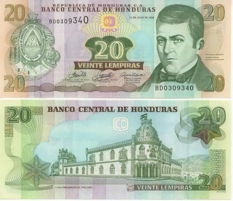 Honduras 20 Lempiras 2006 UNC