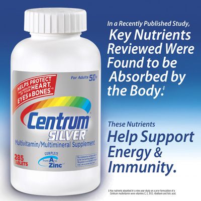 Brand New SEALED Centrum Silver Multi Vitamin Supplement 285 Tablets