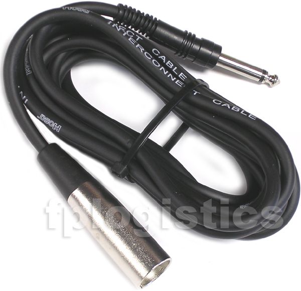 Hosa 15 ft XLR Male 1 4 TS Male Balanced Unbalanced Patch Cable PXM