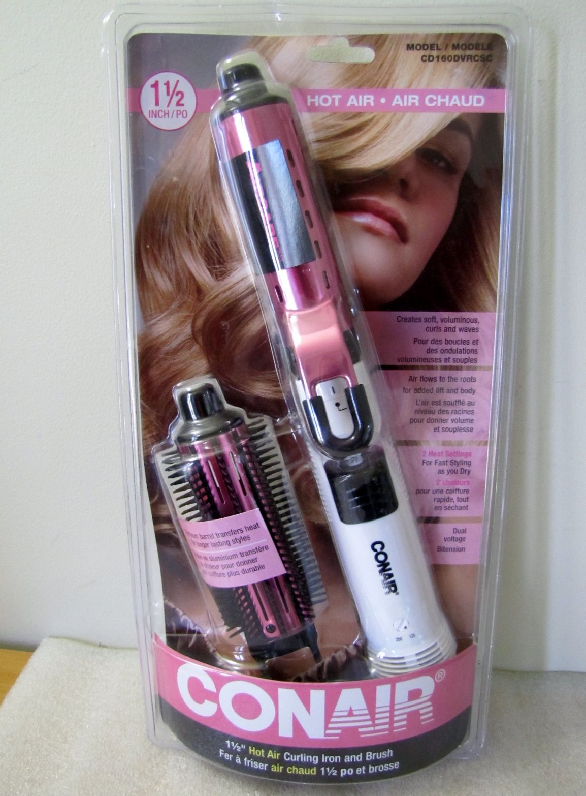 Conair Hot Air Curling and Brush Combo Display